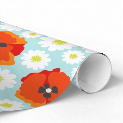 Gift Wrapping Paper-Coated Paper 45.3" x 17.3" (1 Roll)