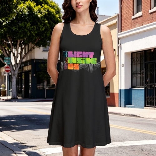 Women's Racerback Tank Dress (Front Print) | Ships from USA