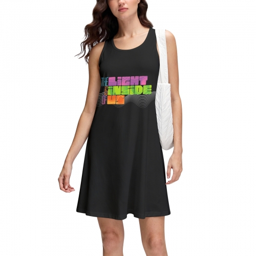Women's Racerback Tank Dress (Front Print) | Ships from USA