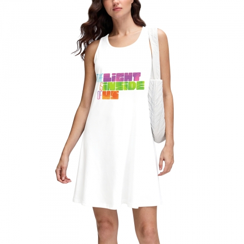 Women's Racerback Tank Dress (Front Print) | Ships from USA