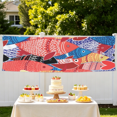 Festival Banner 96" x 30" | Ships from USA