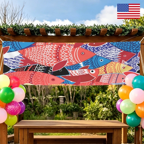 Festival Banner 96" x 30" | Ships from USA