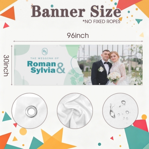 Festival Banner 96" x 30" | Ships from USA