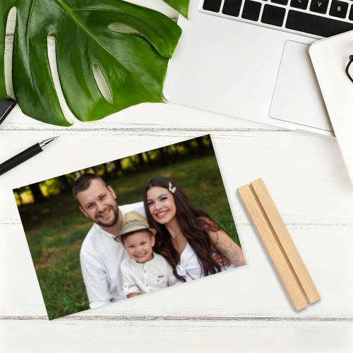 Acrylic Photo Stand 6" x 4"（10cm Square Base）| Ships from USA