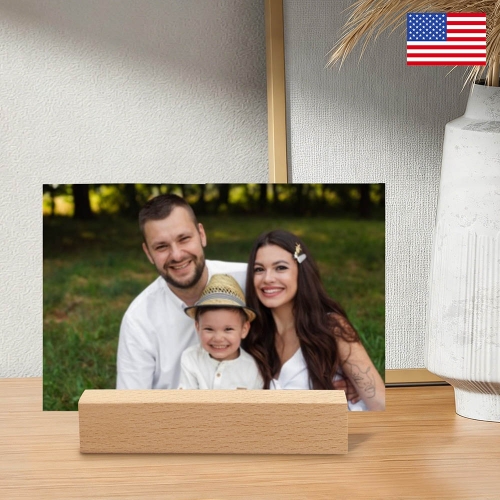 Acrylic Photo Stand 6" x 4"（10cm Square Base）| Ships from USA