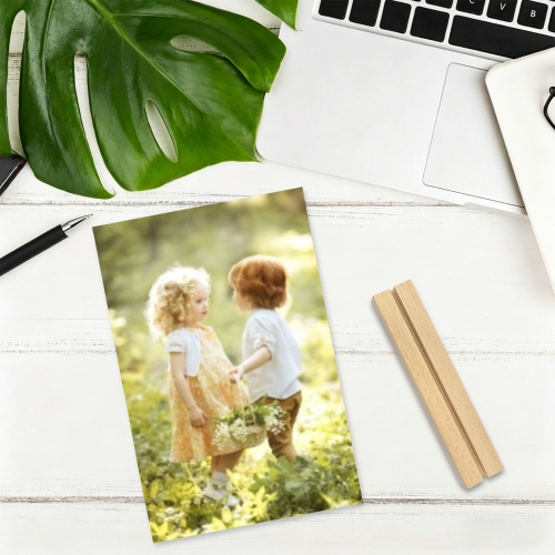 Acrylic Photo Stand 4" x 6"（10cm Square Base）| Ships from USA