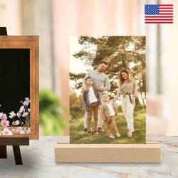 Acrylic Photo Stand 4" x 6" （15cm Square Base） | Ships from USA