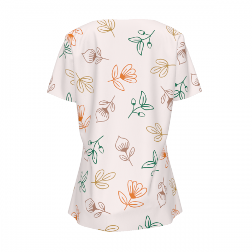Women’s Square Neck Asymmetrical Hem Short Sleeve T-Shirt