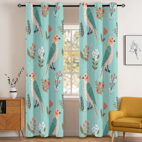 Grommet Curtain (Set of 2) 42" x 84" | Ships from USA