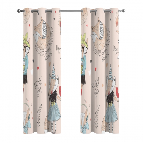 Grommet Curtain (Set of 2) 52" x 84" | Ships from USA