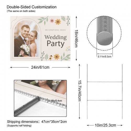 Yard Sign 24" x 18" ( Two-Sided Same Print ) | Ships from USA