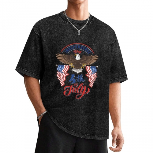 Vintage Washed Cotton T-Shirt (Front Print) | Ships from USA