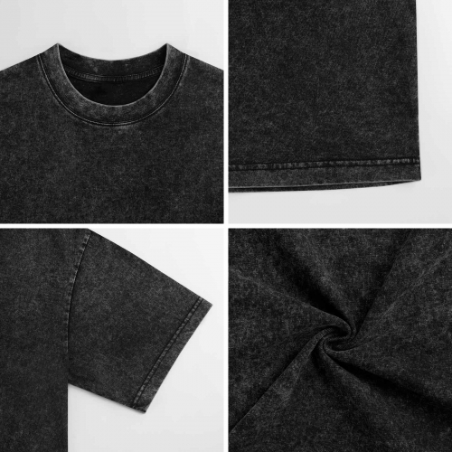 Vintage Washed Cotton T-Shirt (Front Print) | Ships from USA