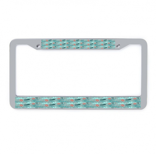 Sliver License Plate Frame