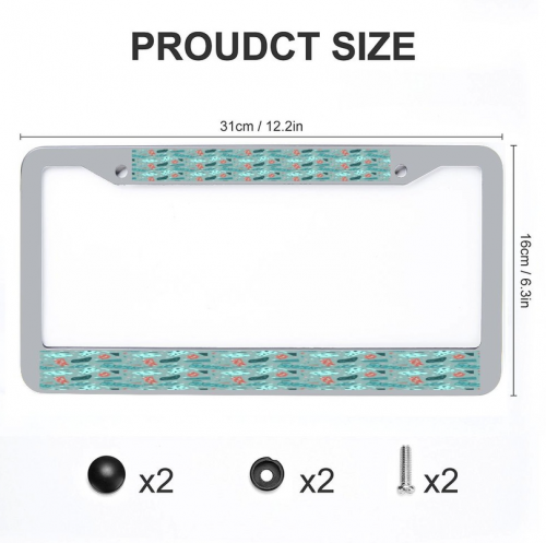 Sliver License Plate Frame