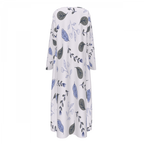 Women's Casual Cowl Neck Long Sleeve Dress With Pockets