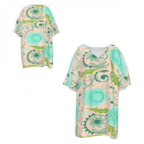 Women's Sexy Cold Shoulder V-Neck Shirt
