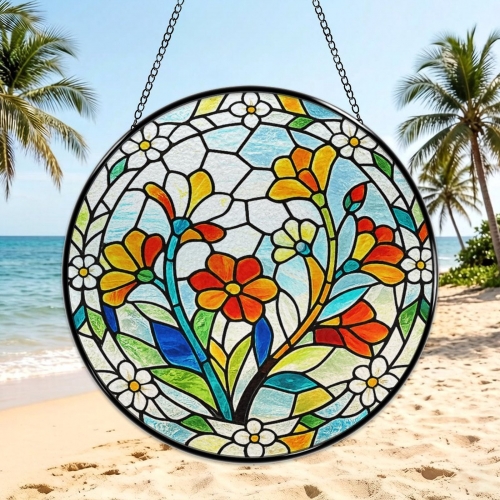 Stained Glass Suncatcher | Ships from USA