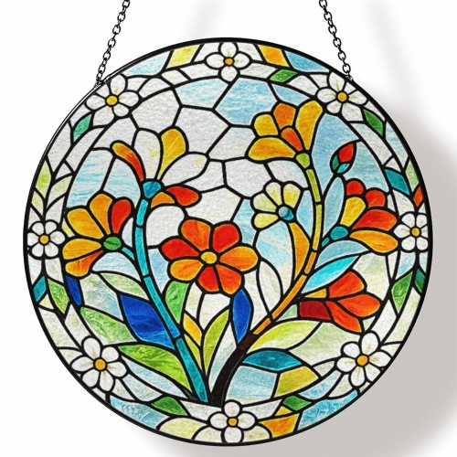 Stained Glass Suncatcher | Ships from USA