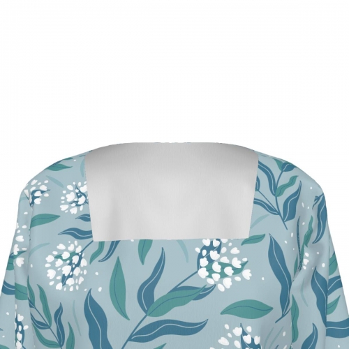 Women's  Square Neck Top With Split Hem