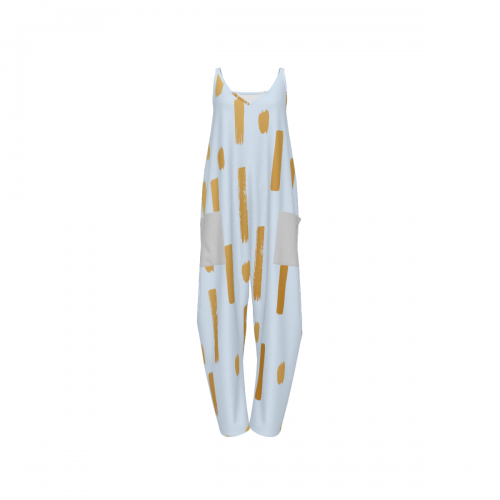 Women's V-neck Sleeveless Jumpsuit