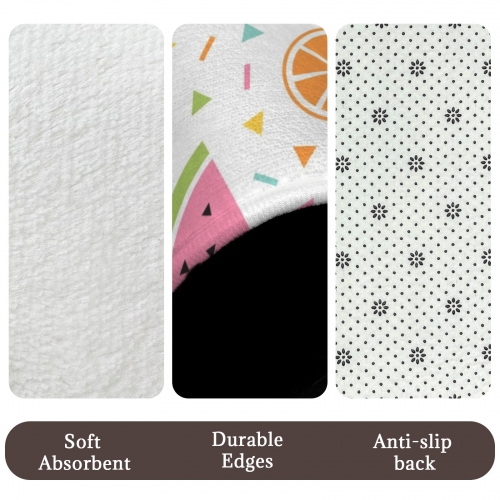 3-Piece Bathroom Rug Set 60 x 40cm