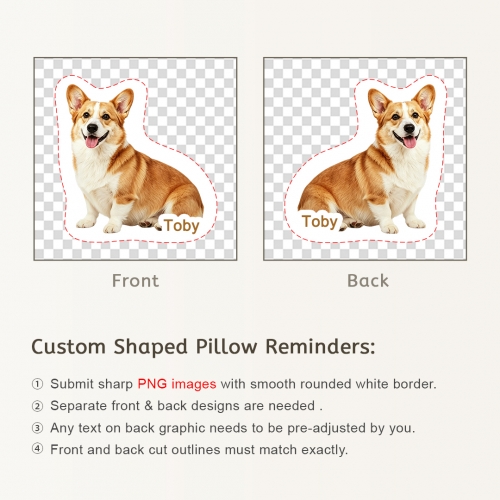 Custom Shaped Pillow 8" | Ships from USA