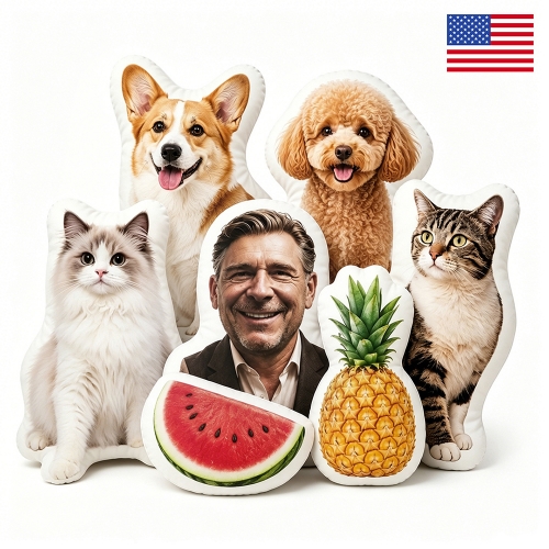 Custom Shaped Pillow 8" | Ships from USA