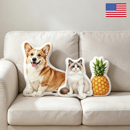 Custom Shaped Pillow 12" | Ships from USA