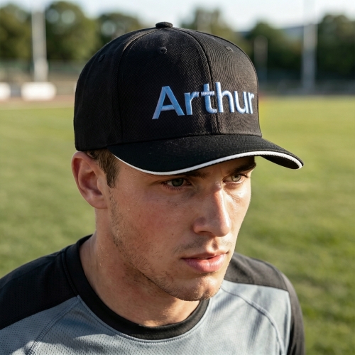 Custom Embroidered Sandwich Peak Cap | Ships from USA