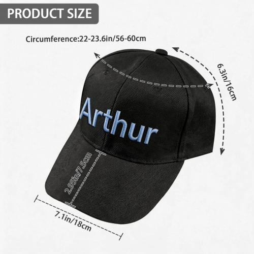 Custom Embroidered Sandwich Peak Cap | Ships from USA