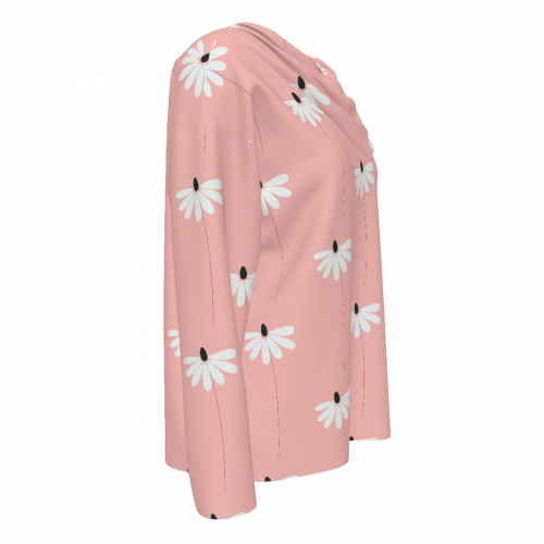 Women's Wrap Neck Long Sleeve Shirt