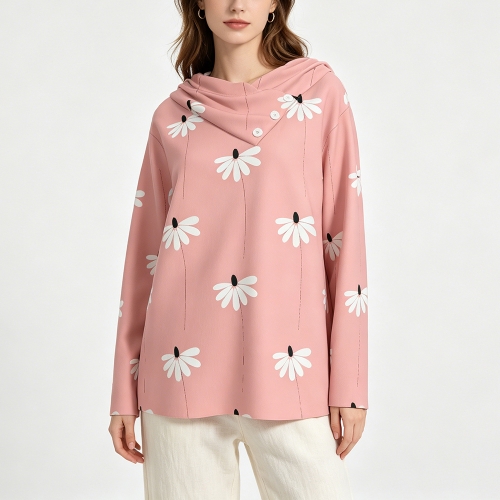 Women's Wrap Neck Long Sleeve Shirt
