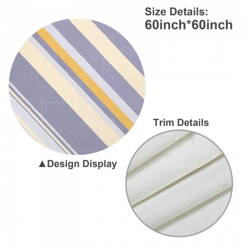 Custom Round Tablecloth 60" x 60" | Ships from USA