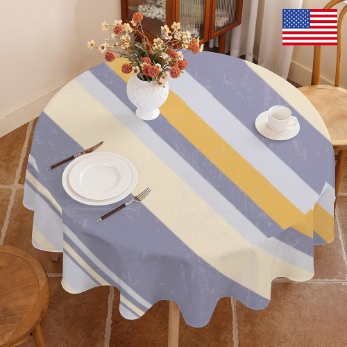 Custom Round Tablecloth 60" x 60" | Ships from USA