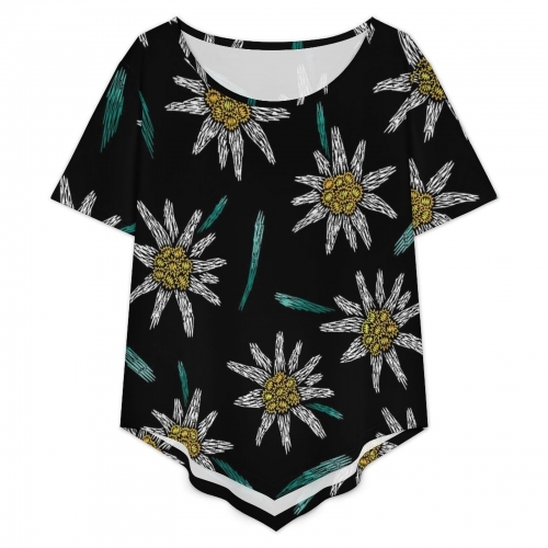 Short Sleeve Top & Cropped Wide-Leg Pants Set