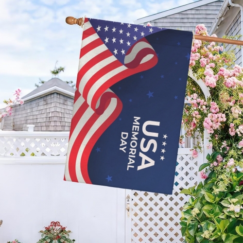 Cotton Linen House Flag 24" x 36" (One Side) | Ships from USA