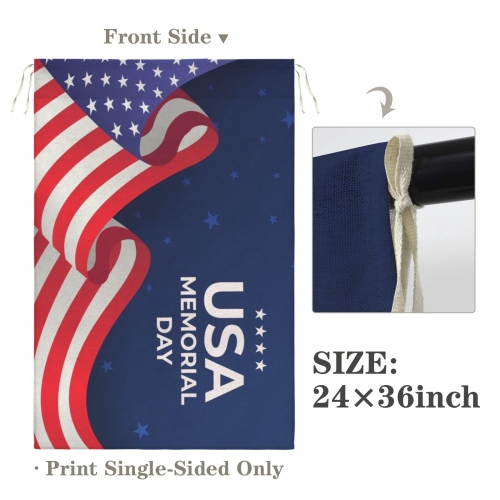 Cotton Linen House Flag 24" x 36" (One Side) | Ships from USA