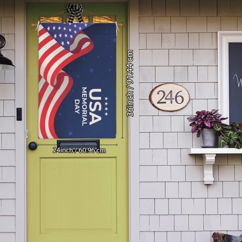 Cotton Linen House Flag 24" x 36" (One Side) | Ships from USA