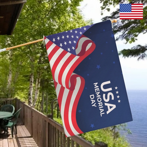 Cotton Linen House Flag 24" x 36" (One Side) | Ships from USA