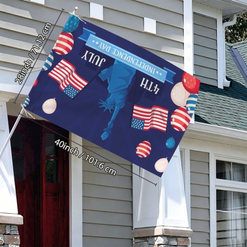 Cotton Linen House Flag 28" x 40" (One Side) | Ships from USA