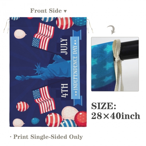 Cotton Linen House Flag 28" x 40" (One Side) | Ships from USA