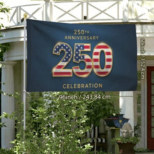 Cotton Linen House Flag 60" x 96" (One Side) | Ships from USA