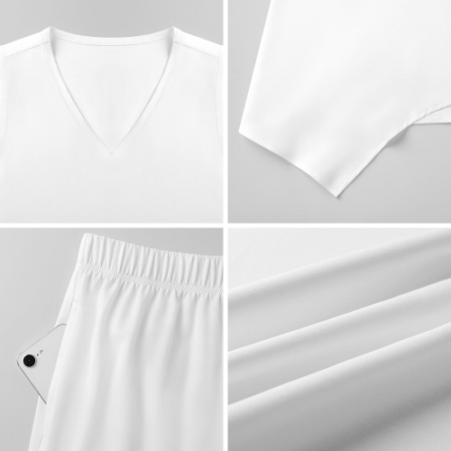 Sleeveless Top & Cropped Wide-Leg Pants Set