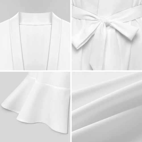 Ruffle Long Sleeve Robe