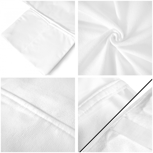 Beach Chair Towel Cover with Side Pockets