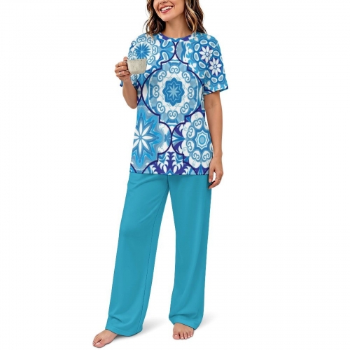Women's Short Sleeved Pajama Set