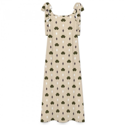 Women's Tie Strap Ankle Maxi Dress