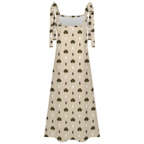Women's Tie Strap Ankle Maxi Dress