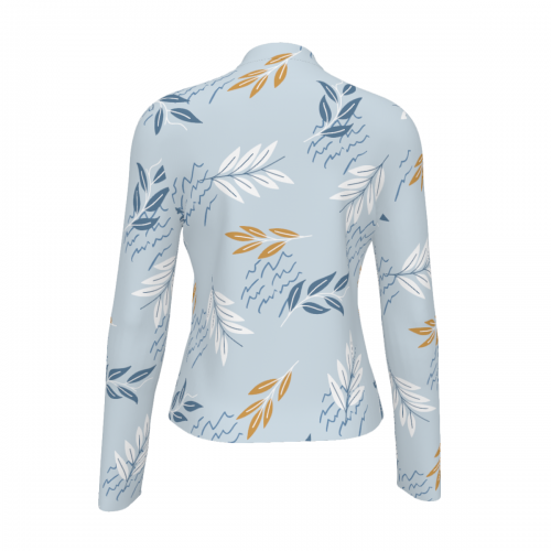 Women's Slim Fit Long Sleeve Full-Zip Athletic Shirt